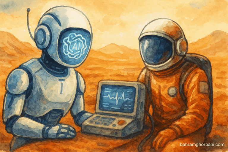 هوش مصنوعی فضایی: دستیار پزشکی هوش مصنوعی برای فضانوردان مریخ
