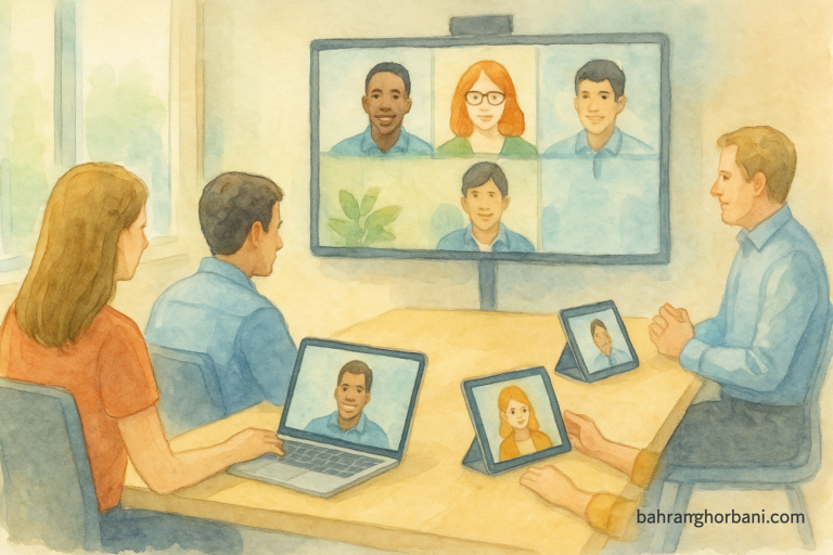 قابلیت Companion Mode گوگل میت: راهنمای کامل برای جلسات هیبریدی