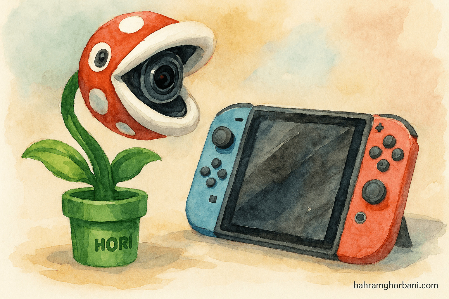 دوربین HORI Piranha Plant برای نینتندو سوییچ ۲: بررسی، قیمت و تخفیف